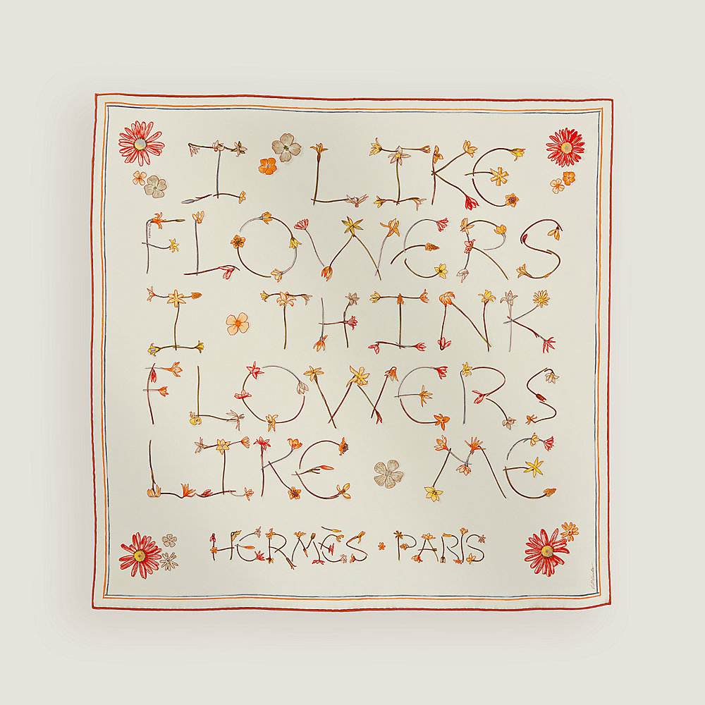 エルメス I LIKE FLOWERS シルクスカーフ 70cm 未使用 I Like Flowers scarf 70 | Hermès Mainland China